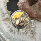 Sterling Silver Southwestern Style Round Mookaite Jasper Ring Size 7.5 For Women