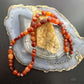 Carolyn Pollack Sterling Silver Carnelian & 9 Swirl Beads 23"-26" Necklace For Women