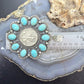 Genuine 1941 90% Silver Walking Liberty Half Dollar Coin w/Turquoise Unisex Pendant