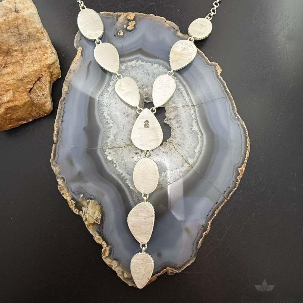 Sterling Silver Southwestern Style Royston Turquoise Lariat 30" Necklace For Women