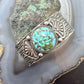 Sunshine Reeves Sterling Silver Native American High Grade Kingman Turquise Unisex Cuff