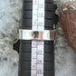 Sterling Silver Southwestern Style Rectangle Thulite Decorated Ring Size 9.5 For Women