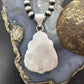 Sterling Silver Southwestern Style Triangle Chrysocolla Pendant For Women