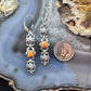 Carolyn Pollack Sterling Silver Orange Spiny Oyster Dangle Earrings For Women