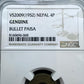 VS2009 (1952) Nepal 4P Bullet Paisa Genuine NGC #8160696-068