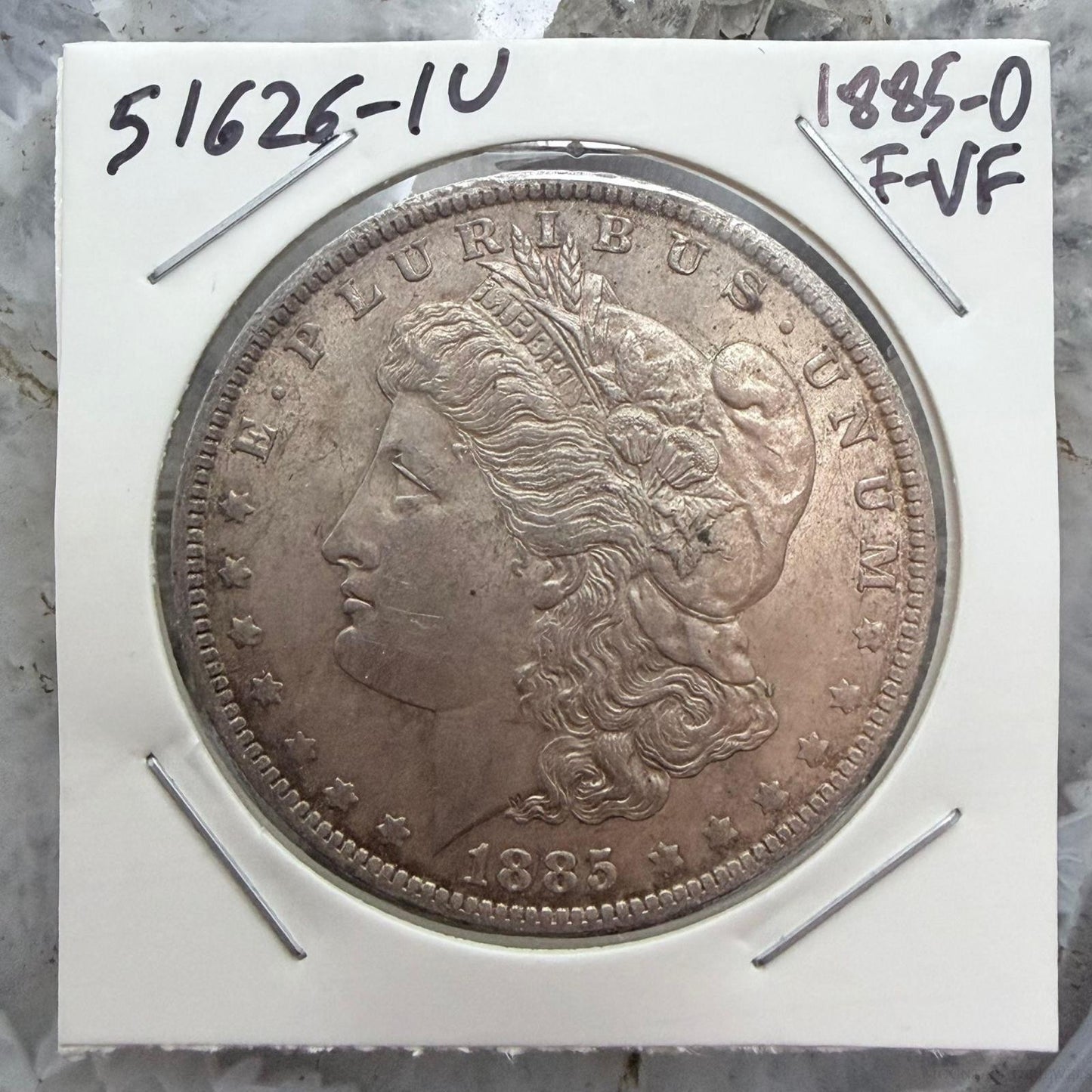 1885-O US 90% Morgan Silver Dollar F-VF #51626-1U