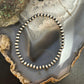 Sterling Silver 4mm Navajo Pearl Beads 6.5" Stretch Bracelet For Women