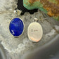 Carolyn Pollack Sterling Silver Oval Lapis w/Native Symbol Dangle Earrings For Women
