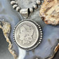 Genuine 90% Silver 1894 US Morgan Dollar Decorated Unisex Pendant