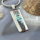 Raylan & Patty Edaakie Zuni Sterling Silver Multi Stone Inlay Pendant For Women
