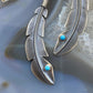 Billy Long Sterling Silver Feather w/Turquoise Dangle Earrings For Women