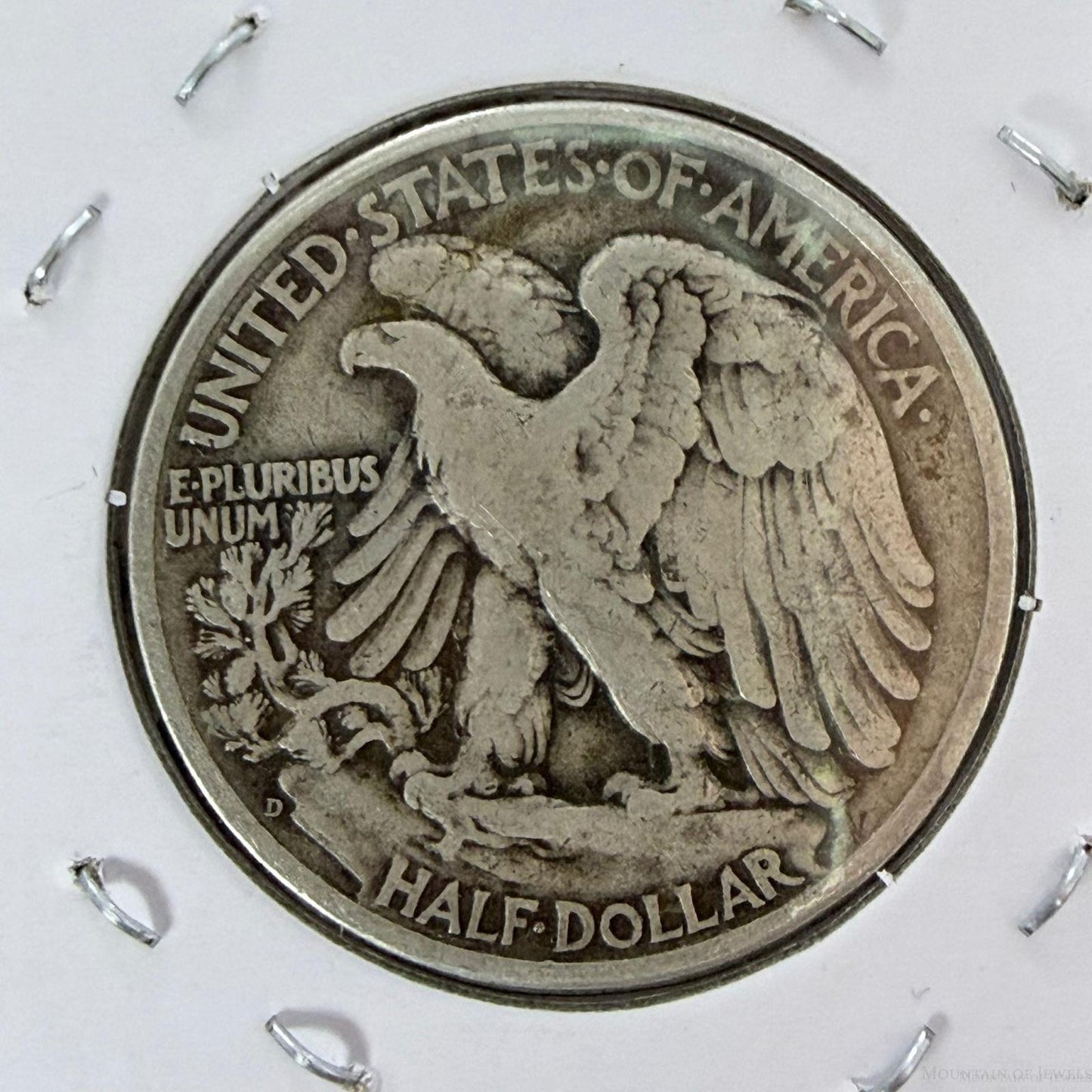 1941-D US Walking Liberty Half Dollar 90% Silver F-VF #20126-11