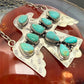 Sterling Southwestern Style Kingman Turquoise Thunderbird Pendant Necklace #4