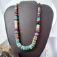 Tommy & Rosita Singer Sterling Turquoise & Multistone Beads 21" Necklace