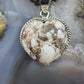 Sterling Silver Southwestern Style Wild Horse Heart Shape Pendant For Women