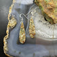 Sterling Silver Teardrop River Jasper Slab Dangle Earrings For Women #197