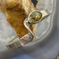 Vintage Native American Sterling Silver Amber Stackable Bracelet For Women