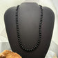 Sterling Silver Southwestern Style 6mm Onyx Beads 18" Necklace For Women