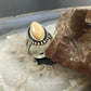 Carolyn Pollack Sterling Silver Elongated Marquise Fossilized Coral Decorated Ring For Women