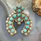 Sterling Silver Southwestern Style Multi Turquoise Decorated Naja Pendant For Women
