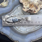 Sterling Silver Southwestern Style Elongated Marquise Dendritic Agate Decorated Pendant For Women