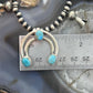 Sterling Silver Southwestern Style Naja w/Turquoise Squash Blossom 18"-20" Necklace For Women