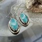 Native American Sterling Silver Marquise Turquoise Dangle Earrings For Women