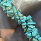 Native American Oval Turquoise Stone w/3 Strands Natural Turquoise Necklace