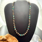 Southwestern Style 8mm Copper Navajo Pearl Round & Turquoise 18"-20" Necklace