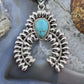 Sterling Silver Southwestern Style Teardrop Turquoise Decorated Unisex Naja Pendant