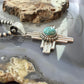 Sterling Silver Southwestern Style Rounded Mohave Turquoise Unisex Zia Pendant