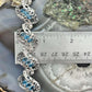 Carolyn Pollack Sterling Silver 18 Faceted Blue Topaz Foldover Link Bracelet For Women