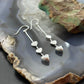 Sterling Silver 3 Hearts Fashion Dangle Earrings For Women