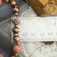 Southwestern Style 4-8mm Copper Navajo Pearl & 10mm Sediment Jasper Stretch Bracelet For Women