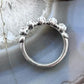 Carolyn Pollack Vintage Sterling Silver 5 Oval Moonstone Band Ring For Women