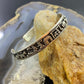 Vintage Signed Native American Sterling Silver Storyteller Bracelet For Women