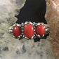 Carolyn Pollack Sterling Silver 3 Oval Red Coral Ring With Size Variety For Women