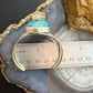 Frank Chavez Sterling Silver Native American Triangle Turquoise Bracelet For Women #1