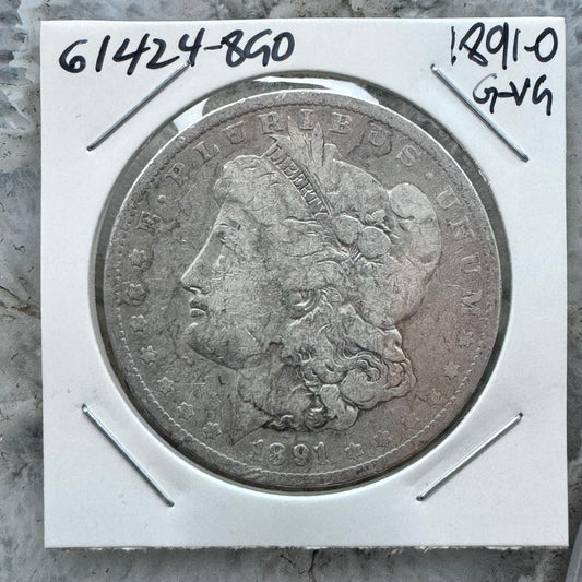 1891-O US 90% Morgan Silver Dollar G-VG #61424-8GO