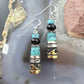 Tommy & Rosita Singer Sterling Silver Turquoise & Onyx Beads Dangle Earrings For Women
