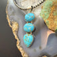 Sterling Silver Southwestern Style 3 Kingman Turquoise Pendant For Women #2