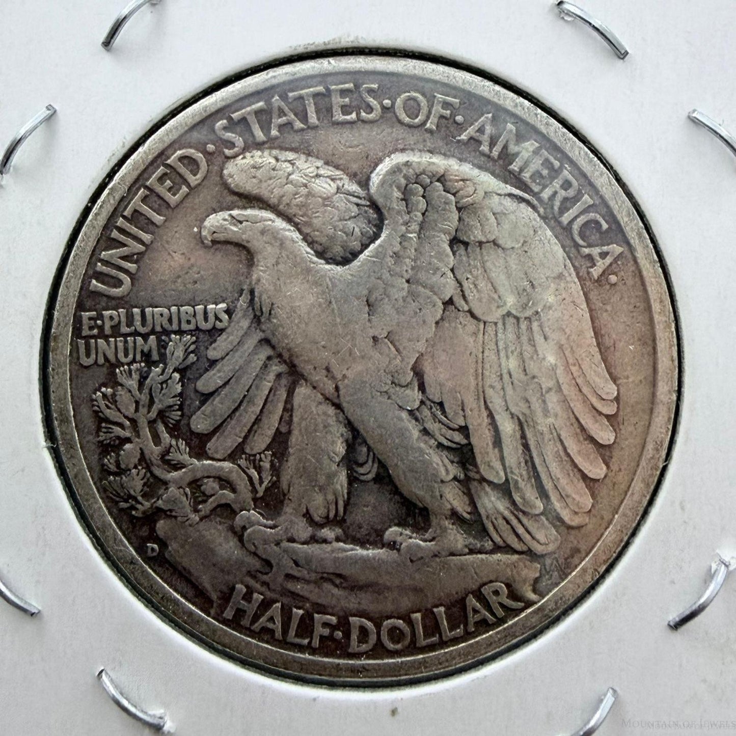 1941-D US Walking Liberty Half Dollar 90% Silver VG-F #121725-4E