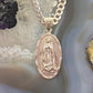 Sterling Silver Double Sided Sacred Saint Pendant with Necklace 18"