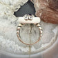 Carolyn Pollack Sterling Silver White Agate & Oval Amethyst Ring Size 7.25 For Women