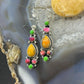 Sterling Silver Southwestern Style Multistone Dangle Earrings For Women #6