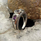 Carolyn Pollack Sterling Silver 3 Faceted Tourmaline Ring Size 5 For Women
