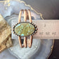Copper Southwestern Style Turquoise #8 Decorated Cluster Bracelet For Women