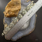 Vintage Kay Yazzie Native American Sterling Silver Overlay Link Bracelet For Women