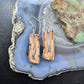 Sterling Silver Agate Slab Dangle Earrings For Women #351