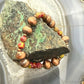 Southwestern Style 6-9.5mm Copper Navajo Pearl Beads & Sediment Jasper Stretch Bracelet For Women